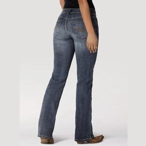 Wrangler Womens 11x34 Bootcut Jeans Mid Rise Denim Cowgirl Western Rodeo 09MWZAH